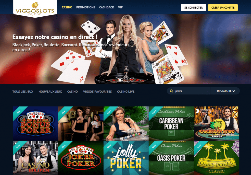 ViggoSlots Casino Video Poker